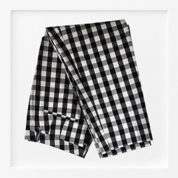 Ann Taylor The Crop In Curvy Size 14 Mid Rise Checkered Black White NWT - Picture 1 of 12